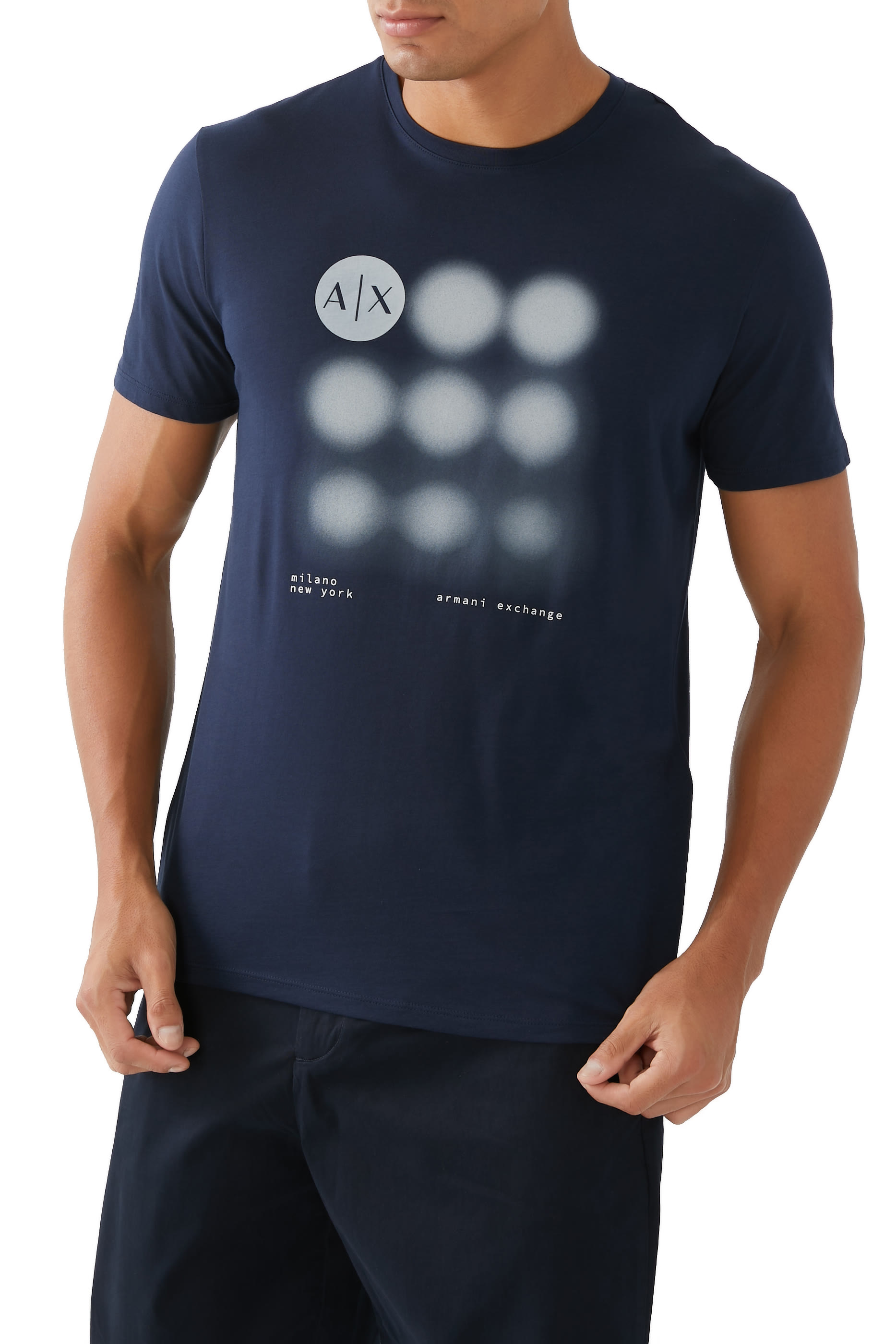 تيشيرت ميتا نايتشر بقصة عادية بياقة ضيقة قطن