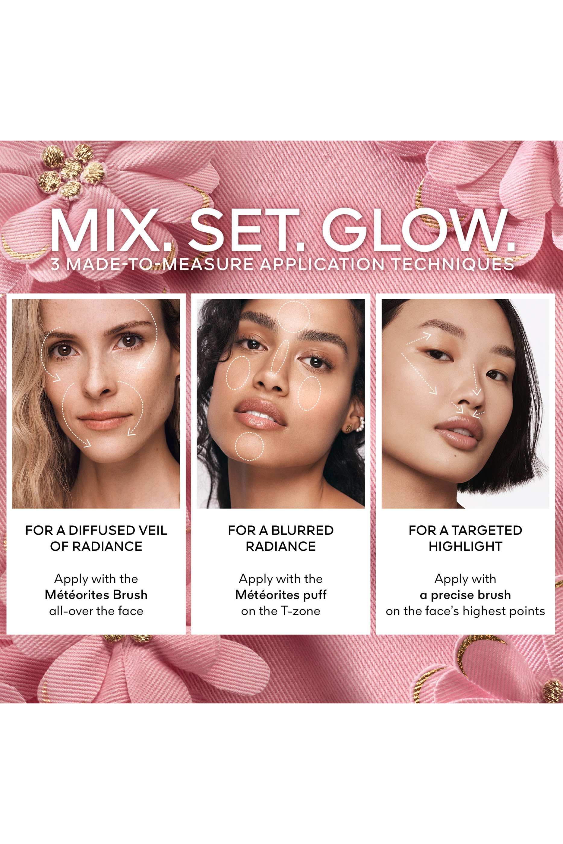 بودرة بلومينغ غلو ميتيوريتس مثبتة للمكياج بتصميم لآلئ