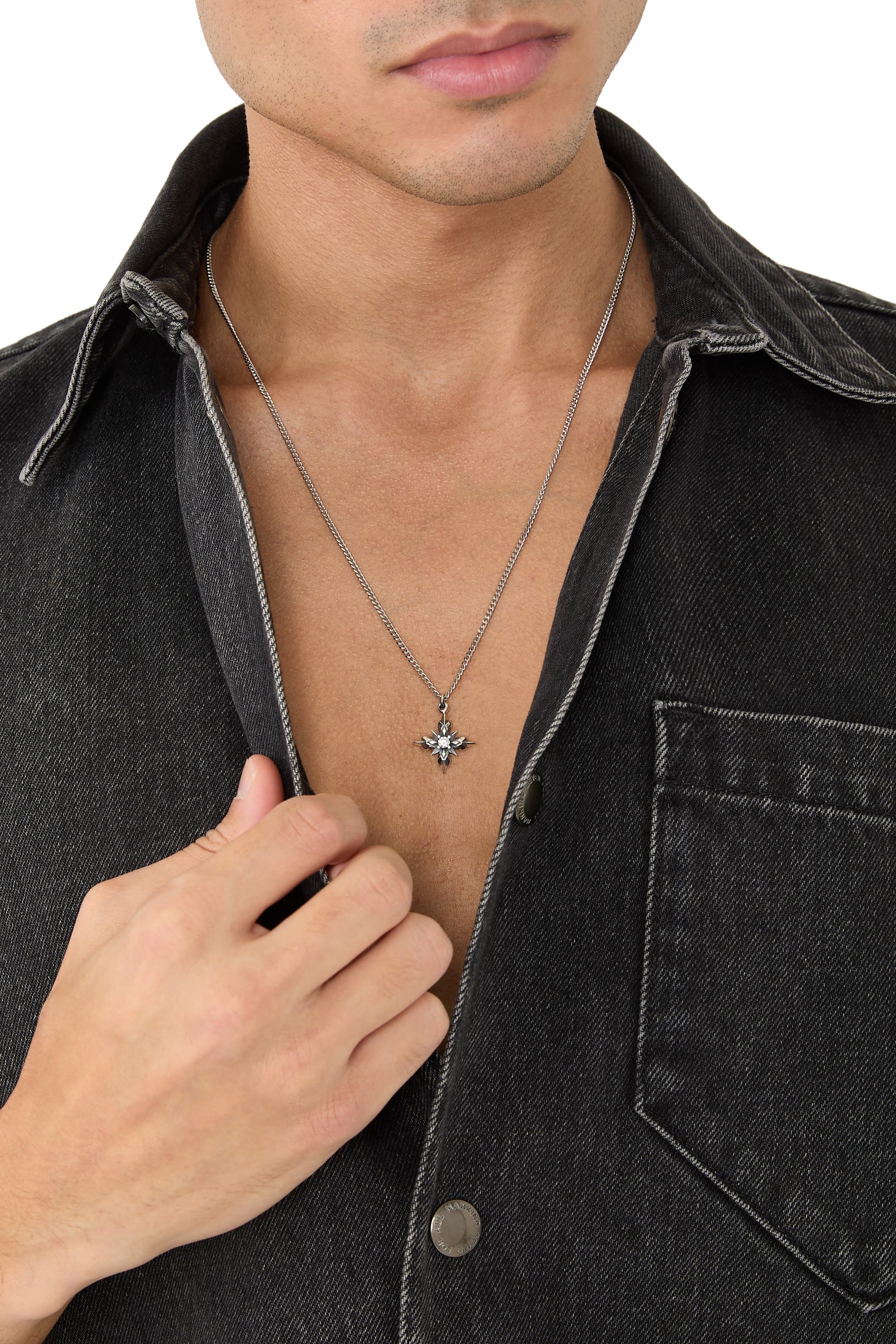 قلادة ستيلا فينتيس، مرصعة بأحجار زركونيا مكعبة فضة إسترلينية