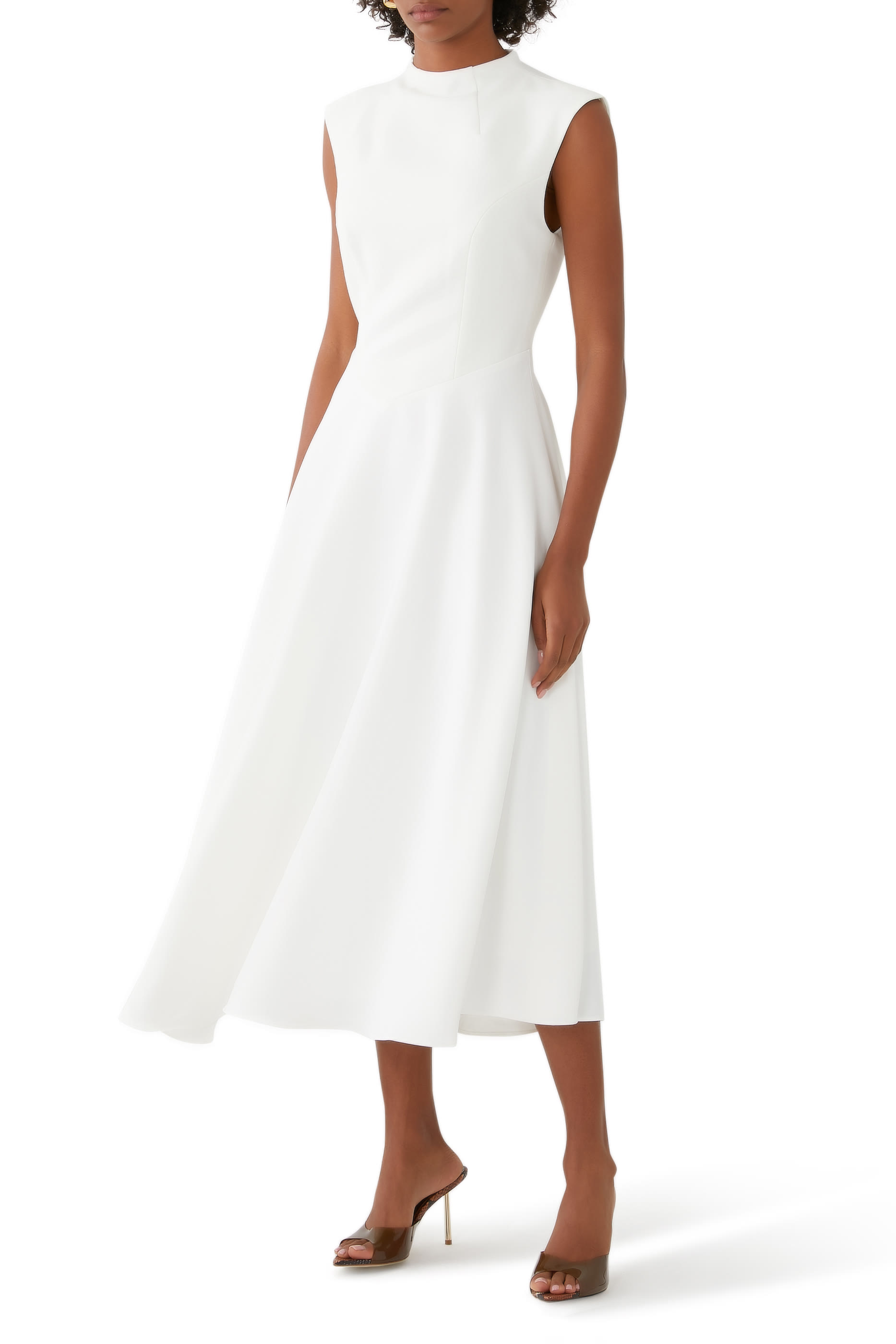 حذاء شفاف 80 مفتوح من الخلف بمقدمة مفتوحة