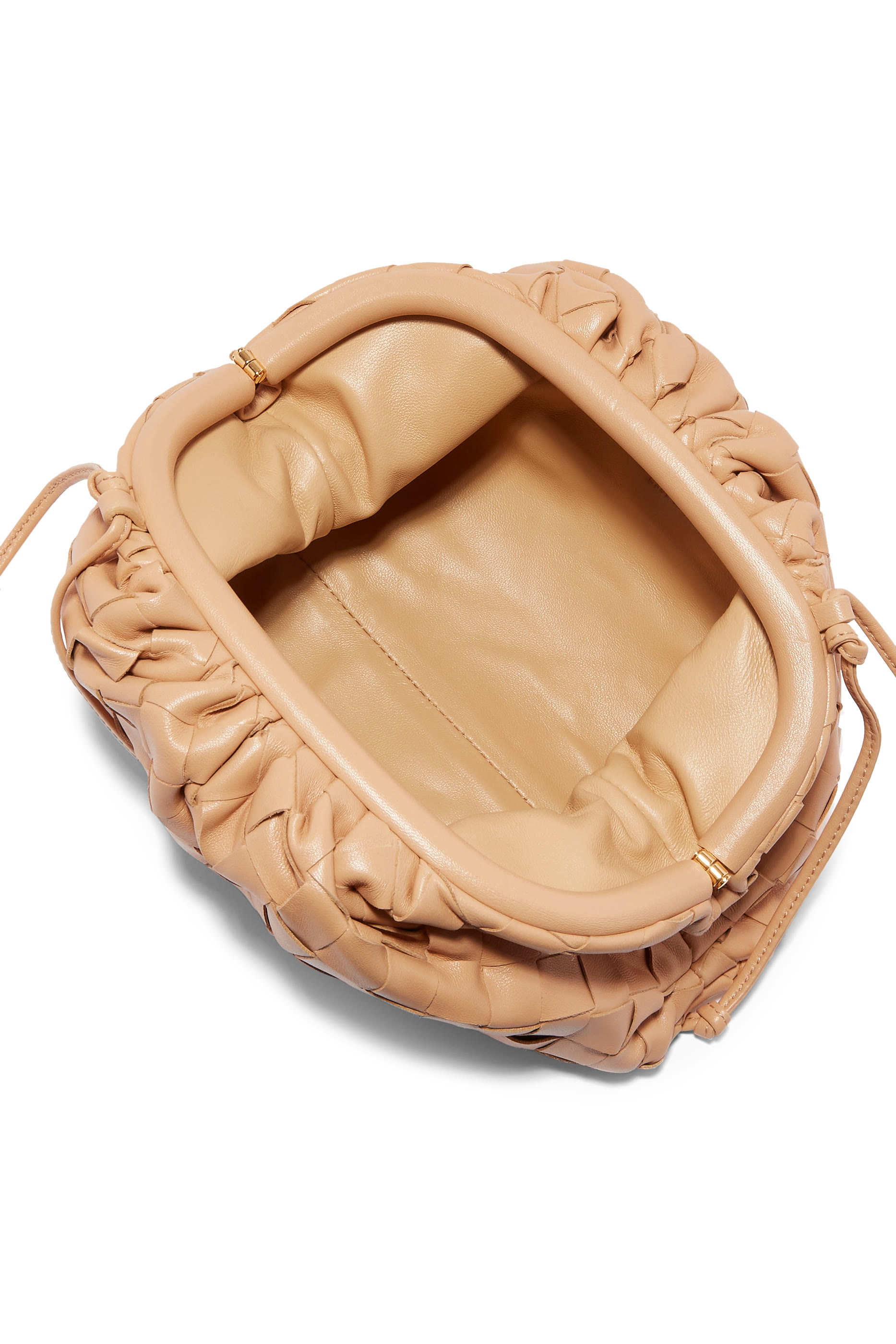 حقيبة ذا باوتش صغيرة جلد مجدول