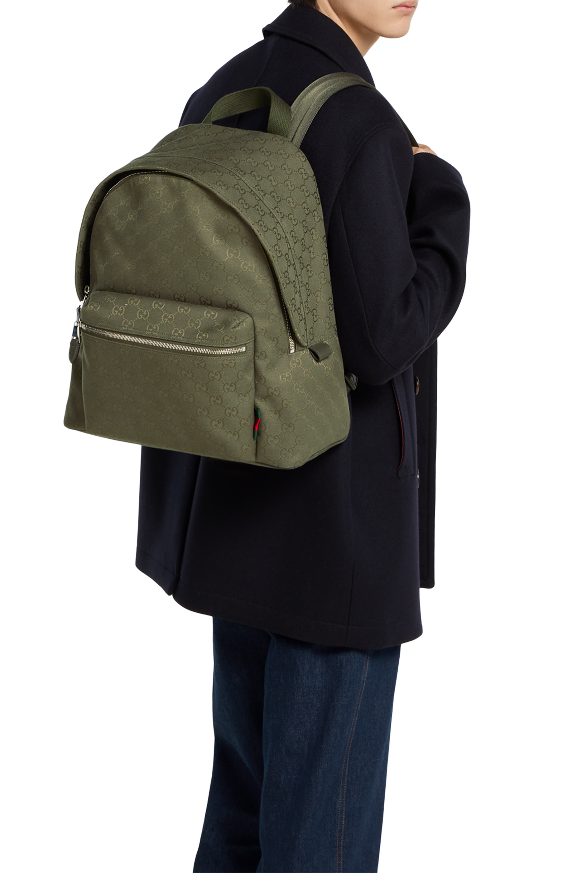 GG Canvas Medium Backpack