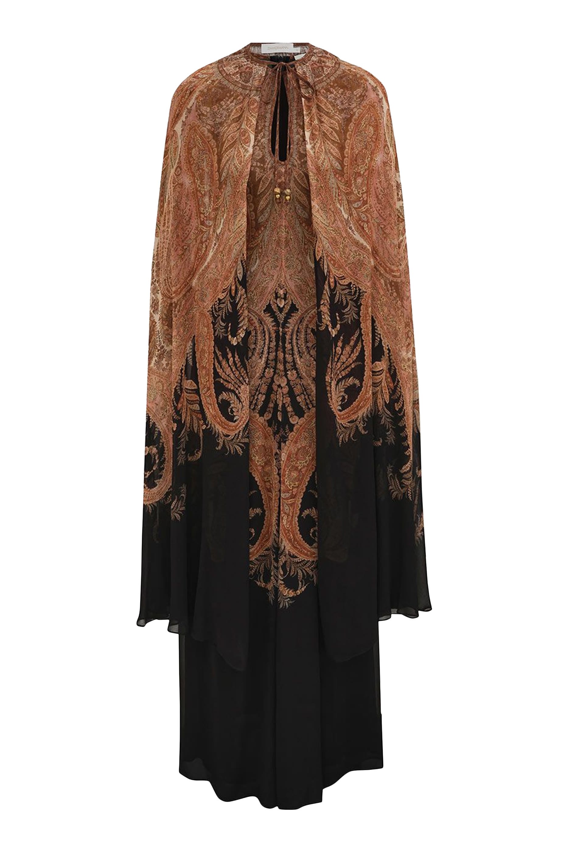 فستان هيبنوتيك طويل بكاب