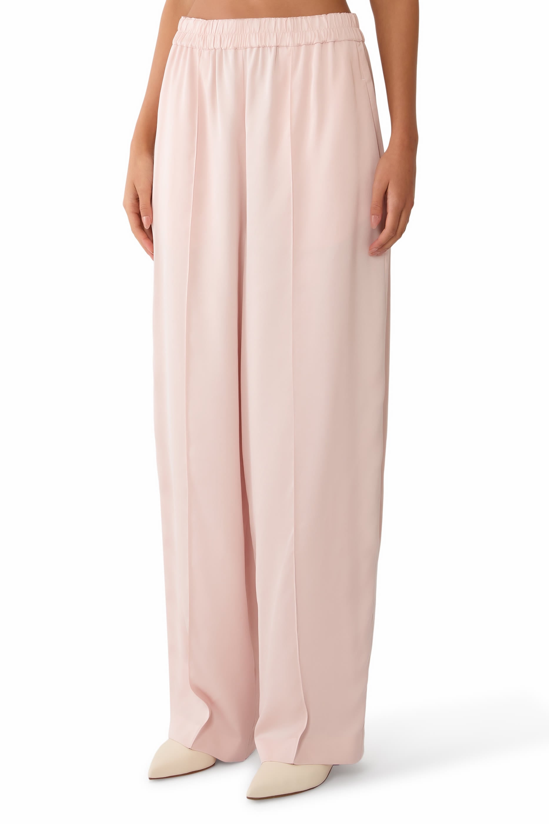  Wide Leg Casual Trousers 