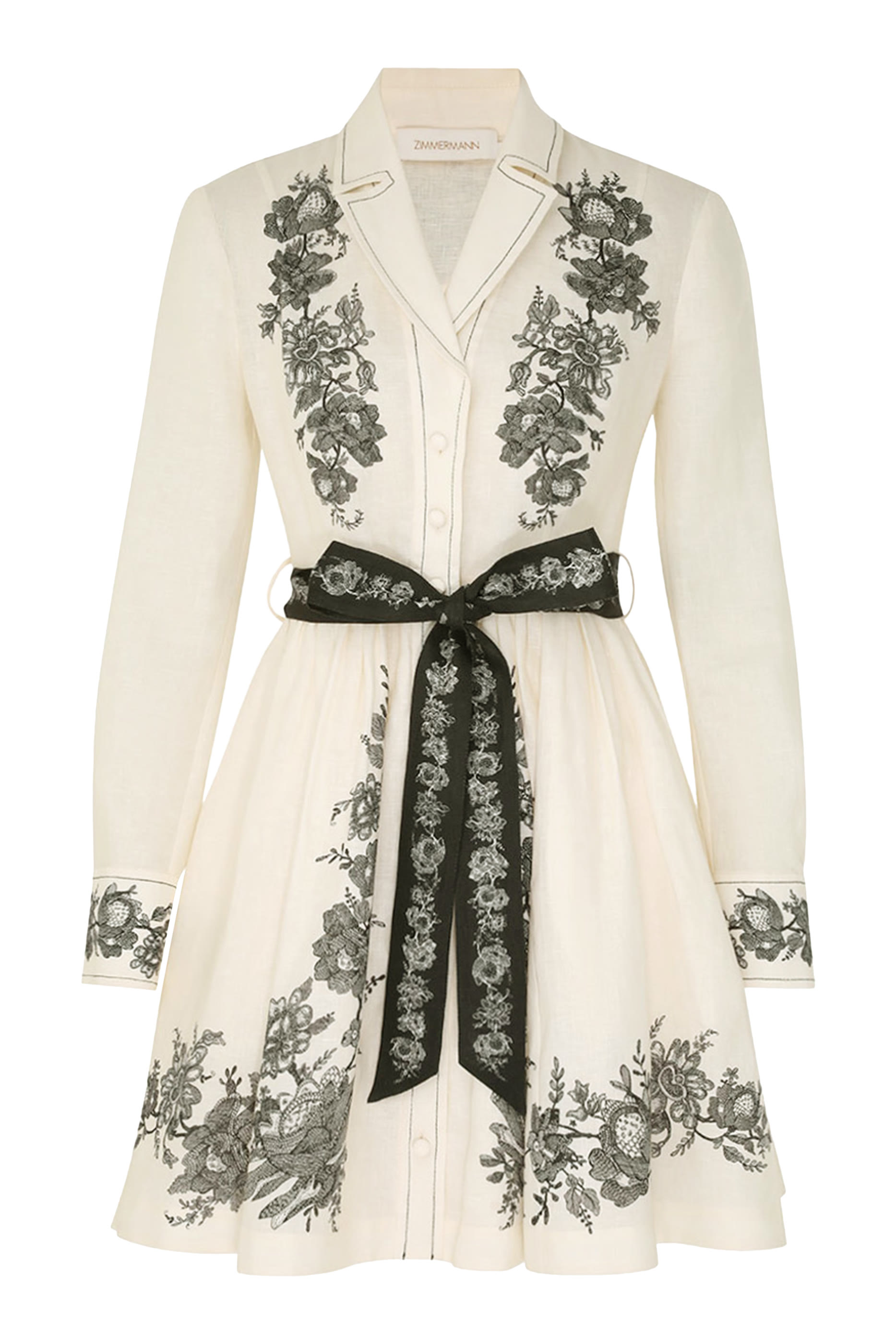 فستان بنمط قميص قصير