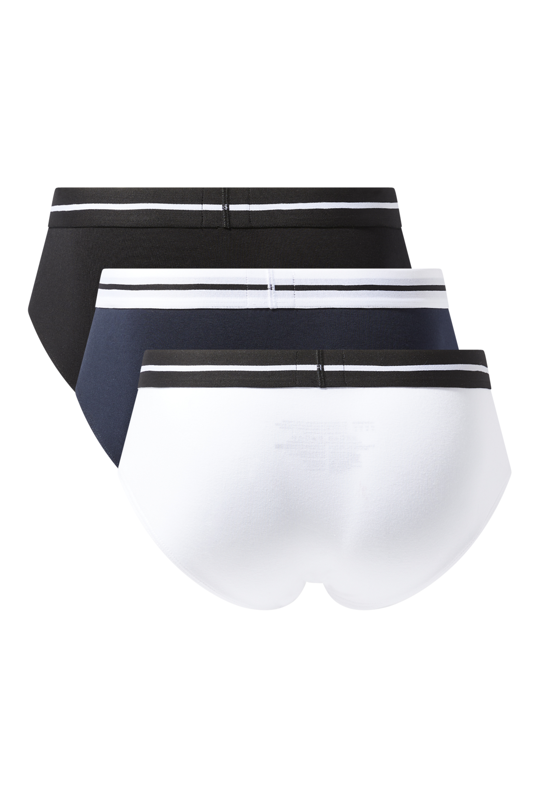 طقم سراويل داخلية بشعار الماركة قطن، 3 قطع