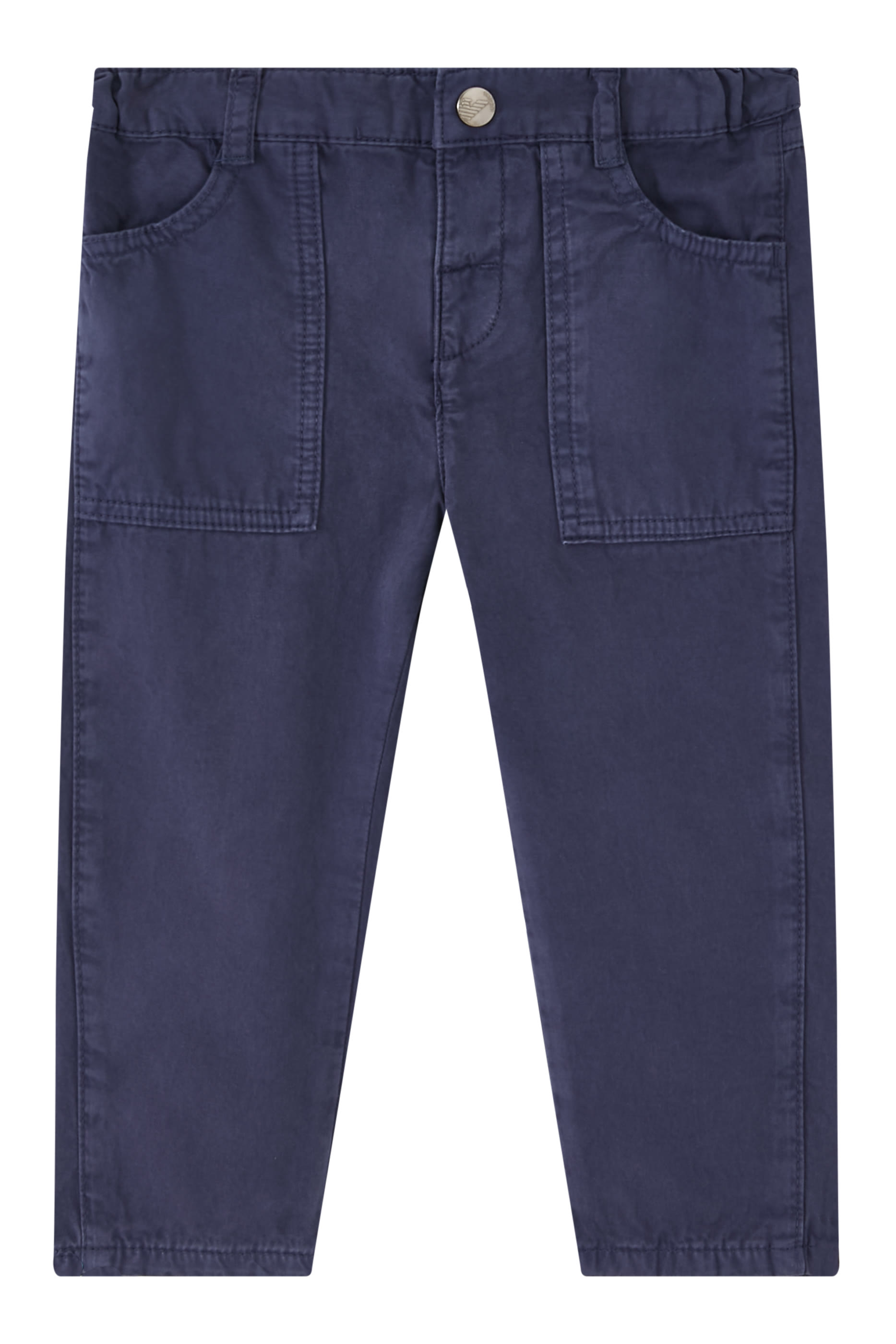 بنطال بجيوب كبيرة وحلية بشعار الماركة للأطفال