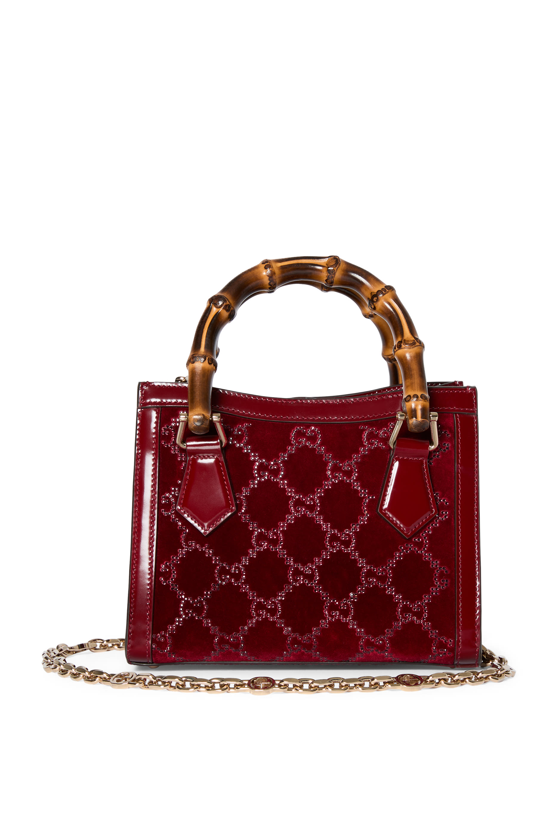 حقيبة يد ديانا صغيرة مرصعة بالكريستال 