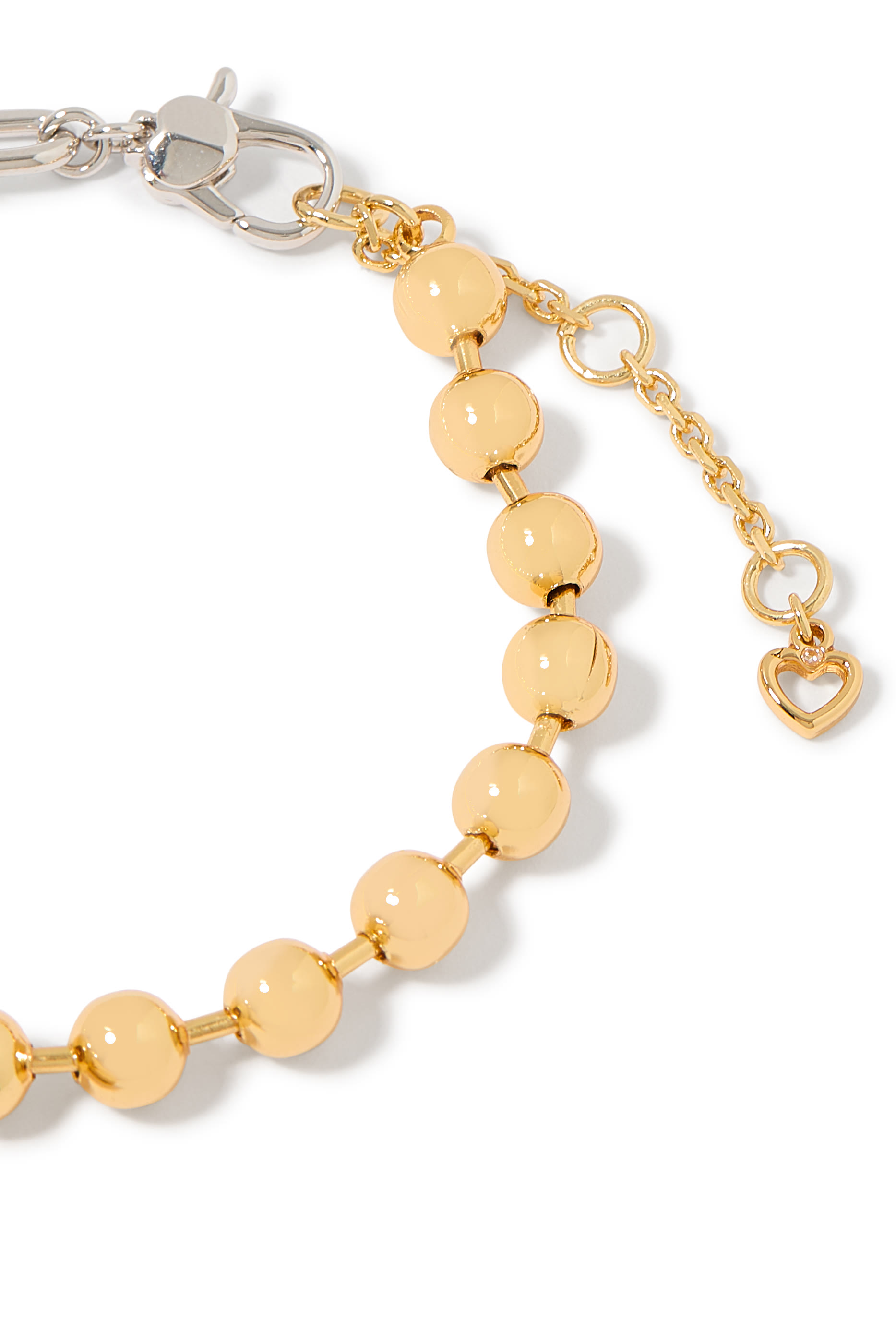 سوار سناك تايم بحلي مزينة بالمينا وأحجار زركونيا مكعبة، معدن مطلي