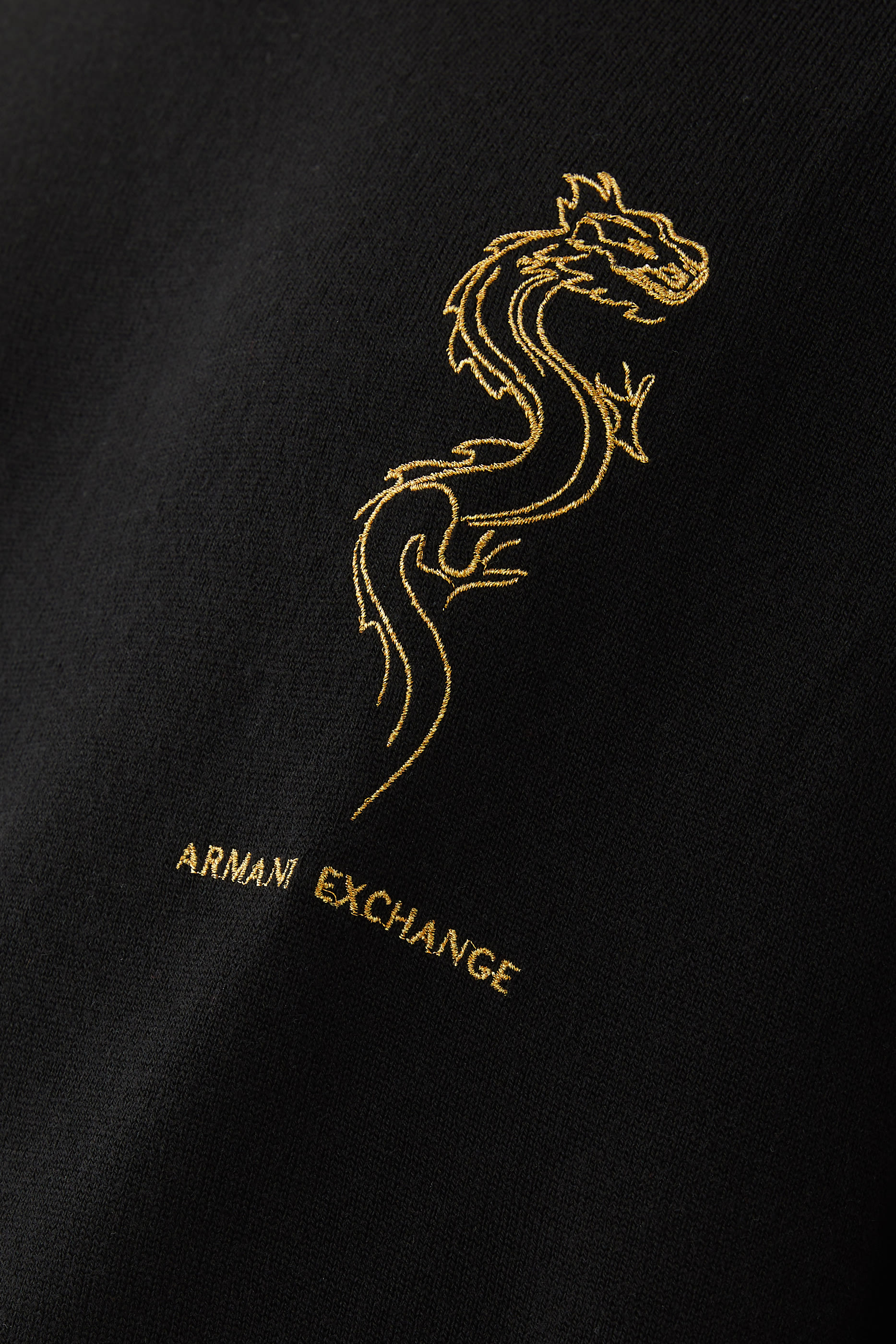 كنزة قطن بتطريز تنين