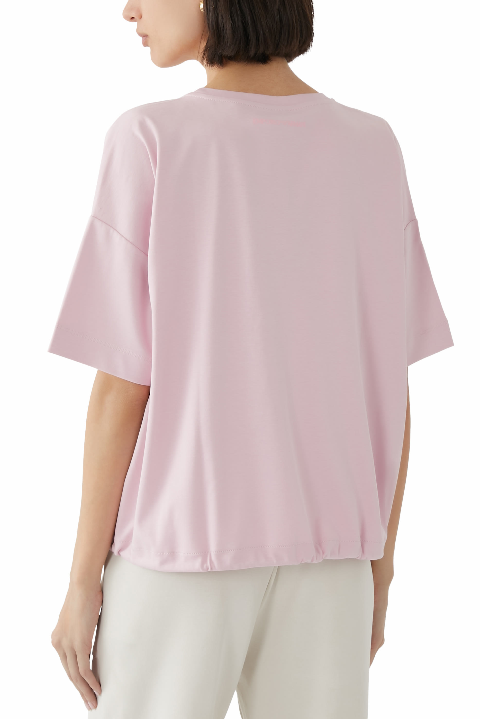 تيشيرت بتطريز شعار النسر قطن جيرسيه