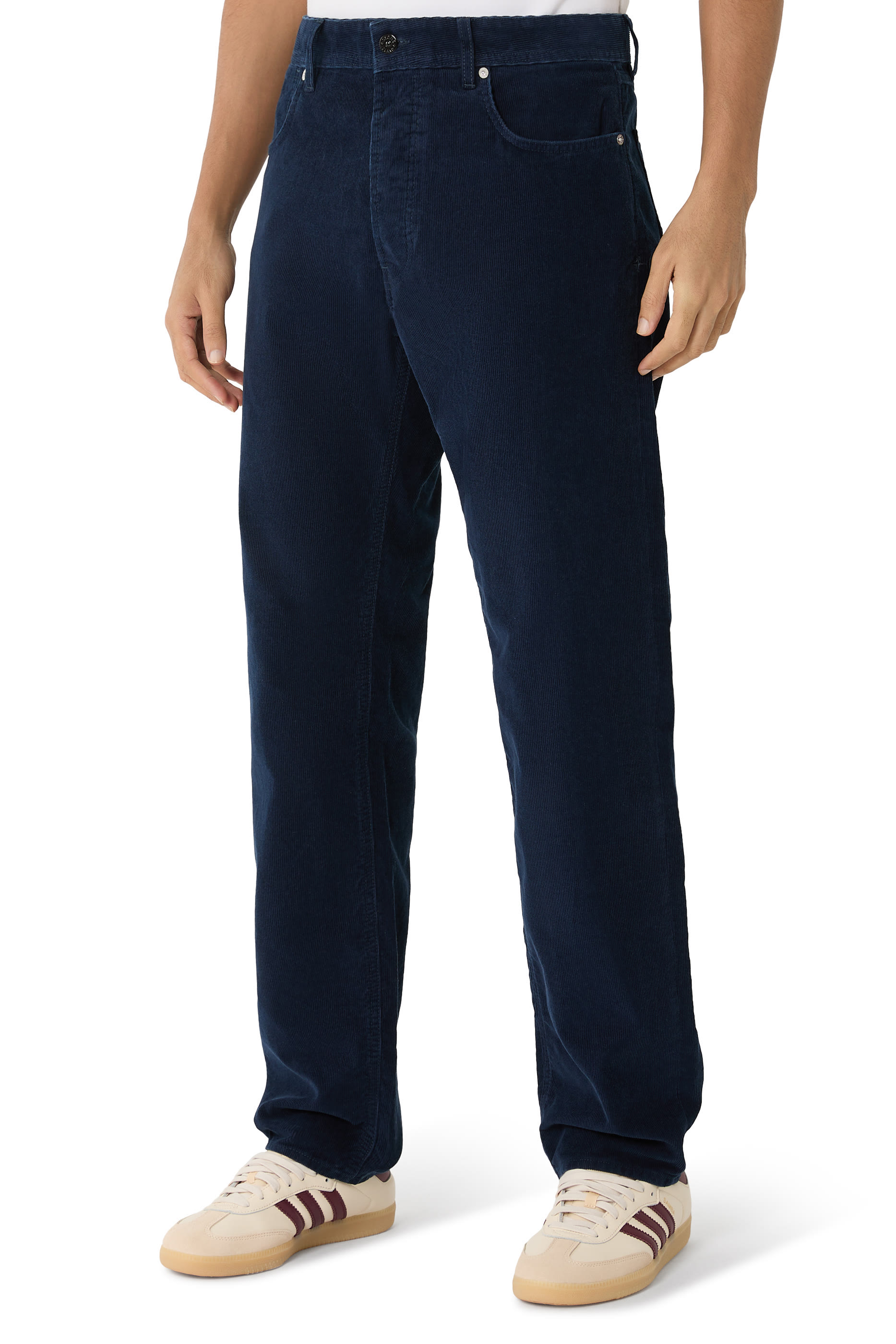 بنطال جينز بقصة مستقيمة دنيم