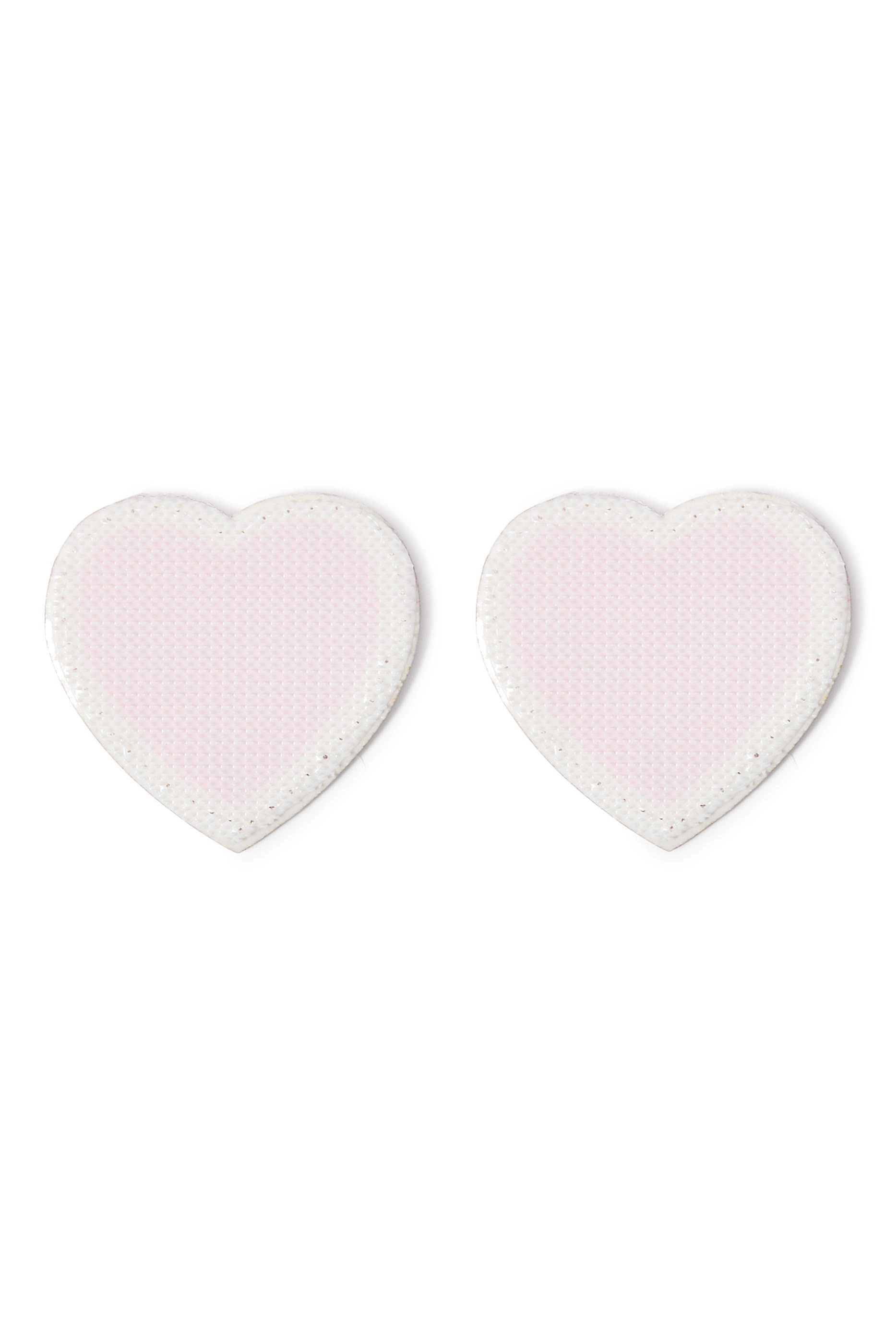 Kids Chenille Sparkle Heart Patches Set of 2